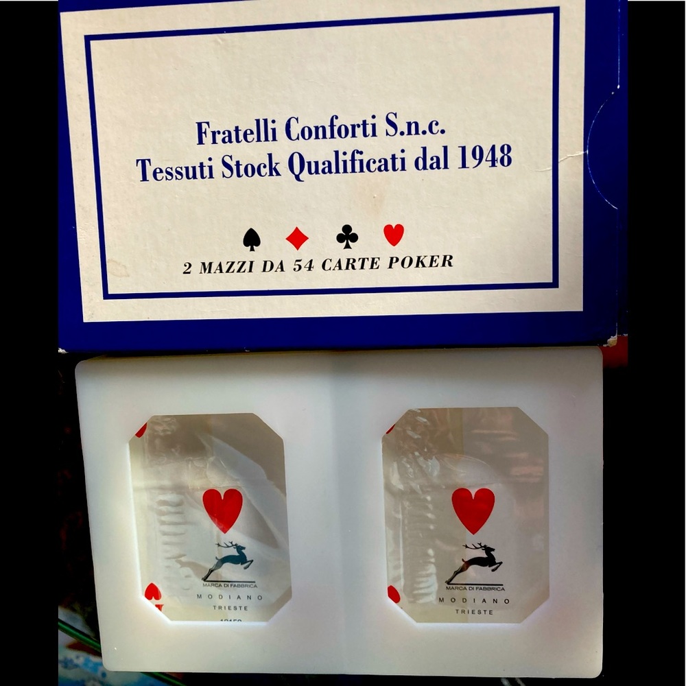 Modiano 2 Deck 54 Poker Cards NWOT👩‍🦱🥰
